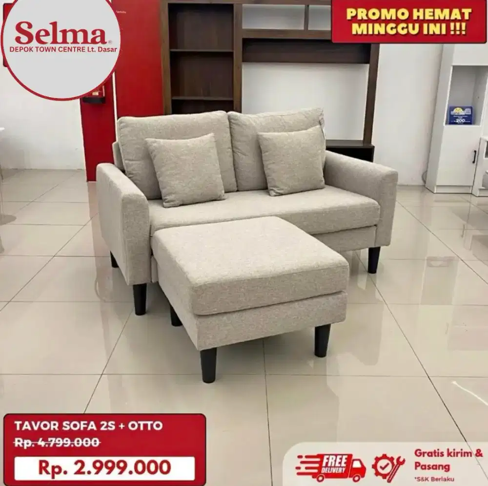Sofa L Minimalis Selma by Informa