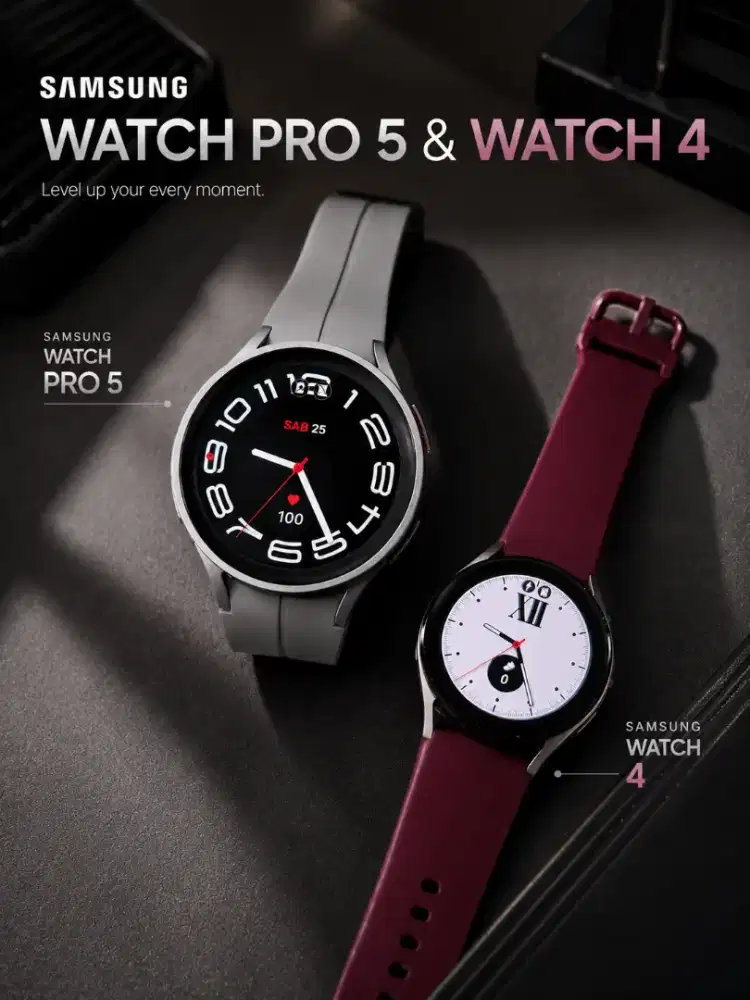 SAMSUNG WATCH 5 PRO 45mm + WATCH 4