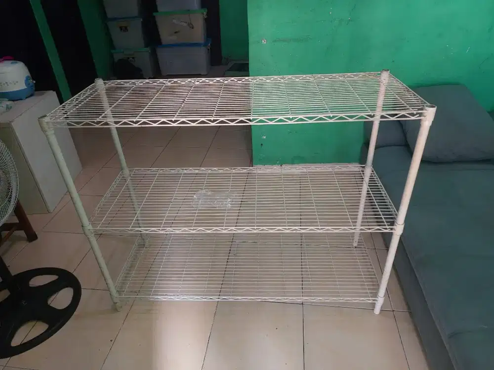 Rak 3 susun krisbow putih