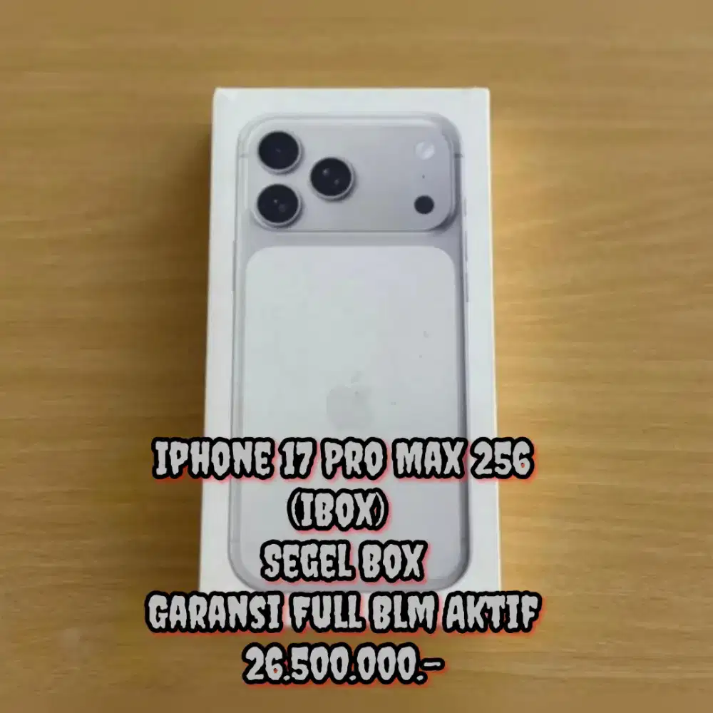 Iphone 17 Pro Max 256 (iBox) Segel Box