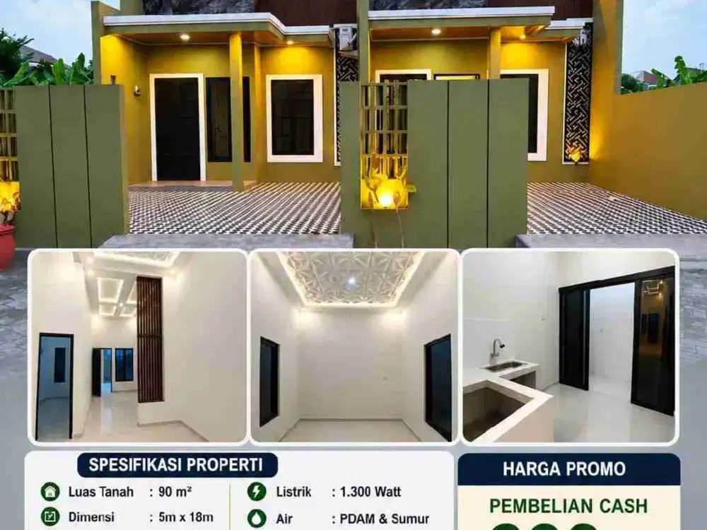 Rumah Baru Murah siap Huni di Perum Dolog Pucang, Jenggolo, Sda Kota
