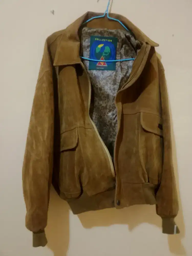 Jaket kulit merk  Gruppo  Made in Italy, original..
