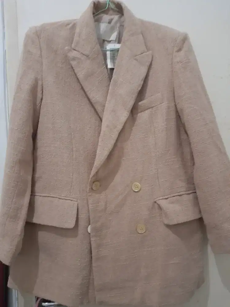Blazer Tweed Wanita brand Luar