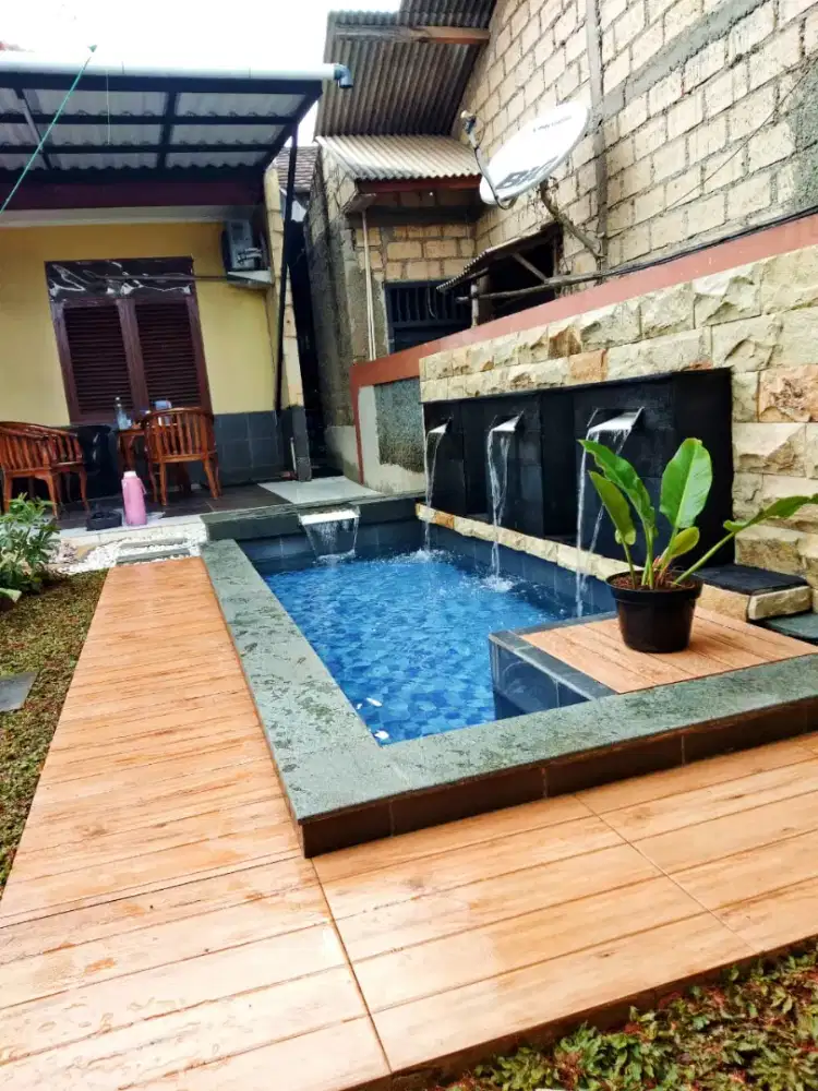 Membuat kolam minimalis terdekat