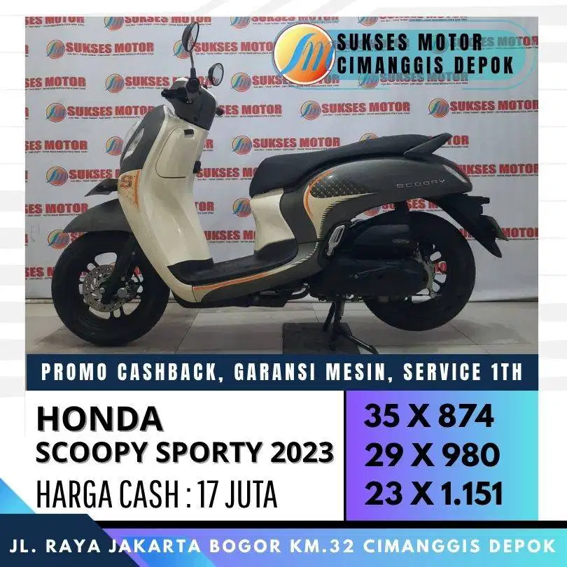 DP 500 SCOOPY SPORTY 2023 CASH KREDIT CICILAN RINGAN [SUKSES MOTOR]