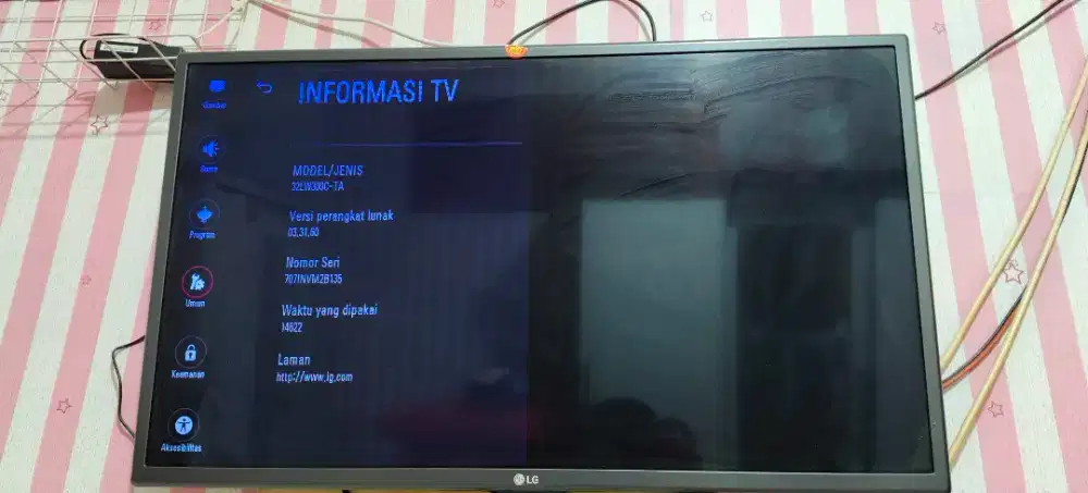 TV LED LG 32 INCH - MODEL/JENIS 32LW300C-TA