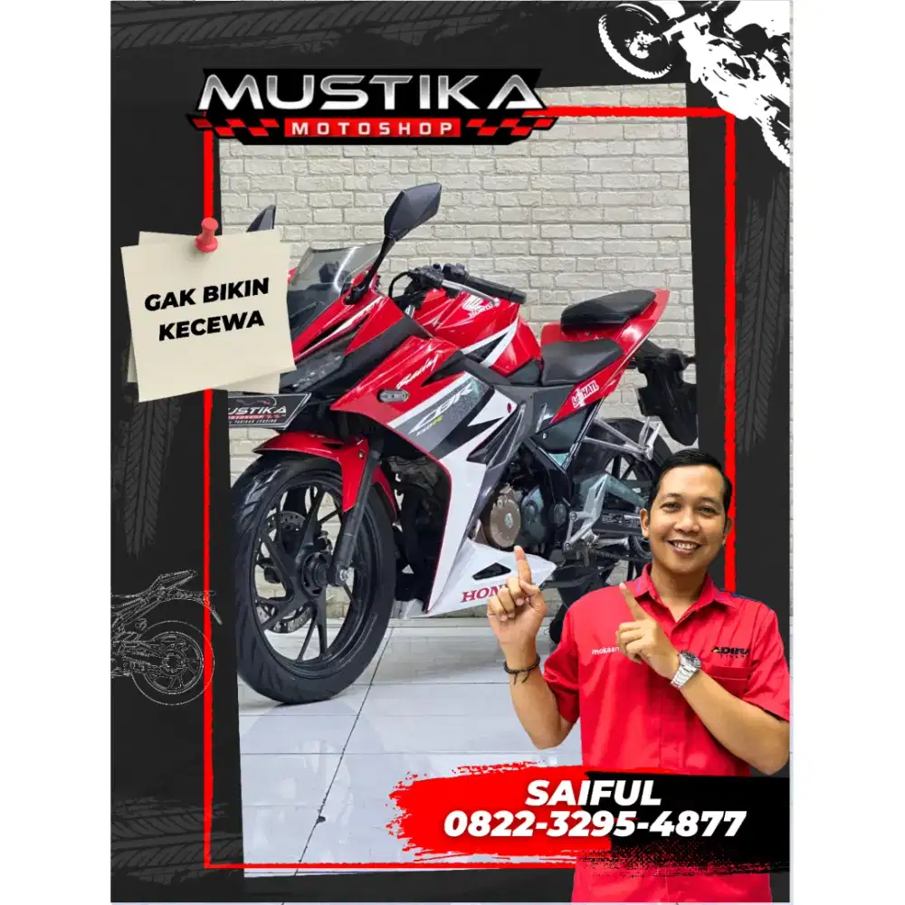 Perfect Condition!!Honda CBR 150ar 2016 One Hart plat Baru-Mustika