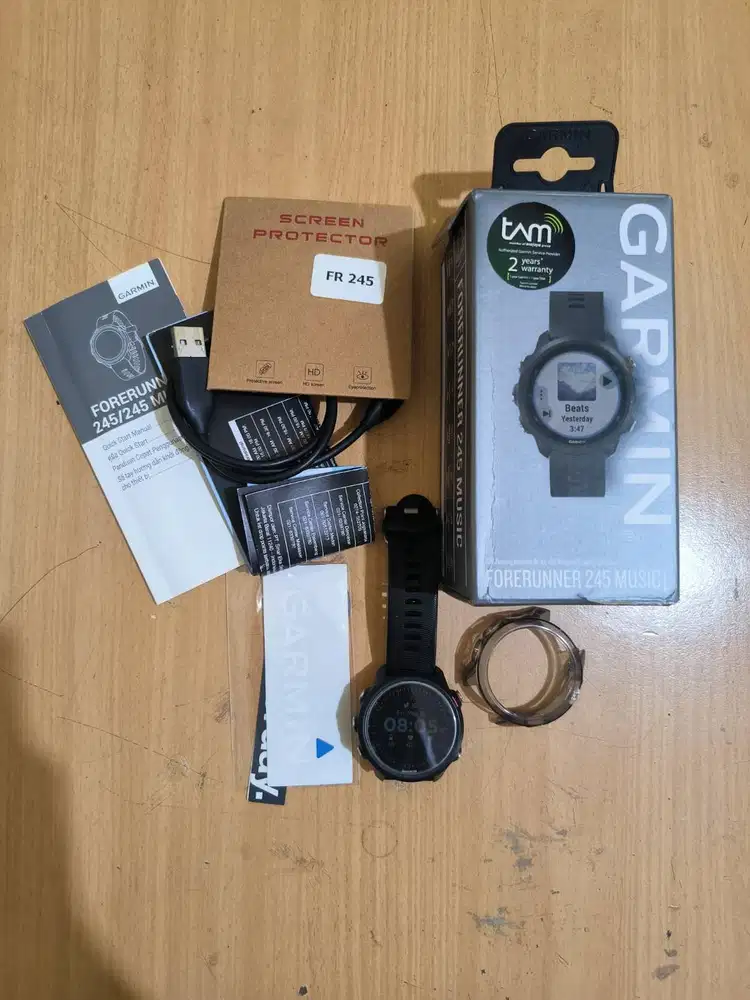 Smartwatch gps garmin forerunner fr 245 music full set