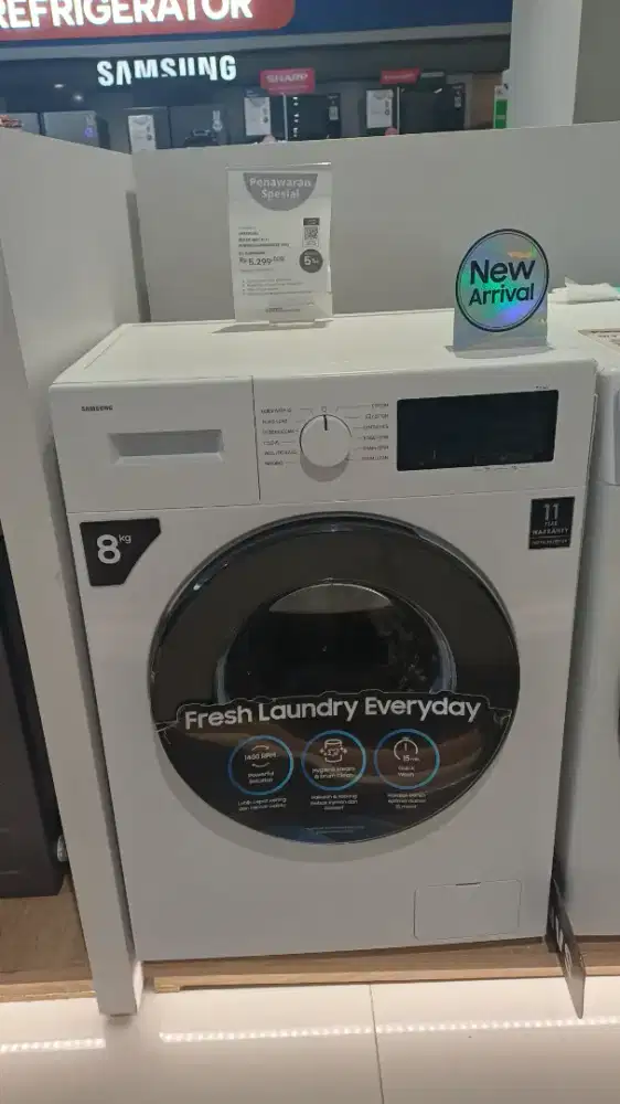 Samsung front loading 8kg Hygiene Steam