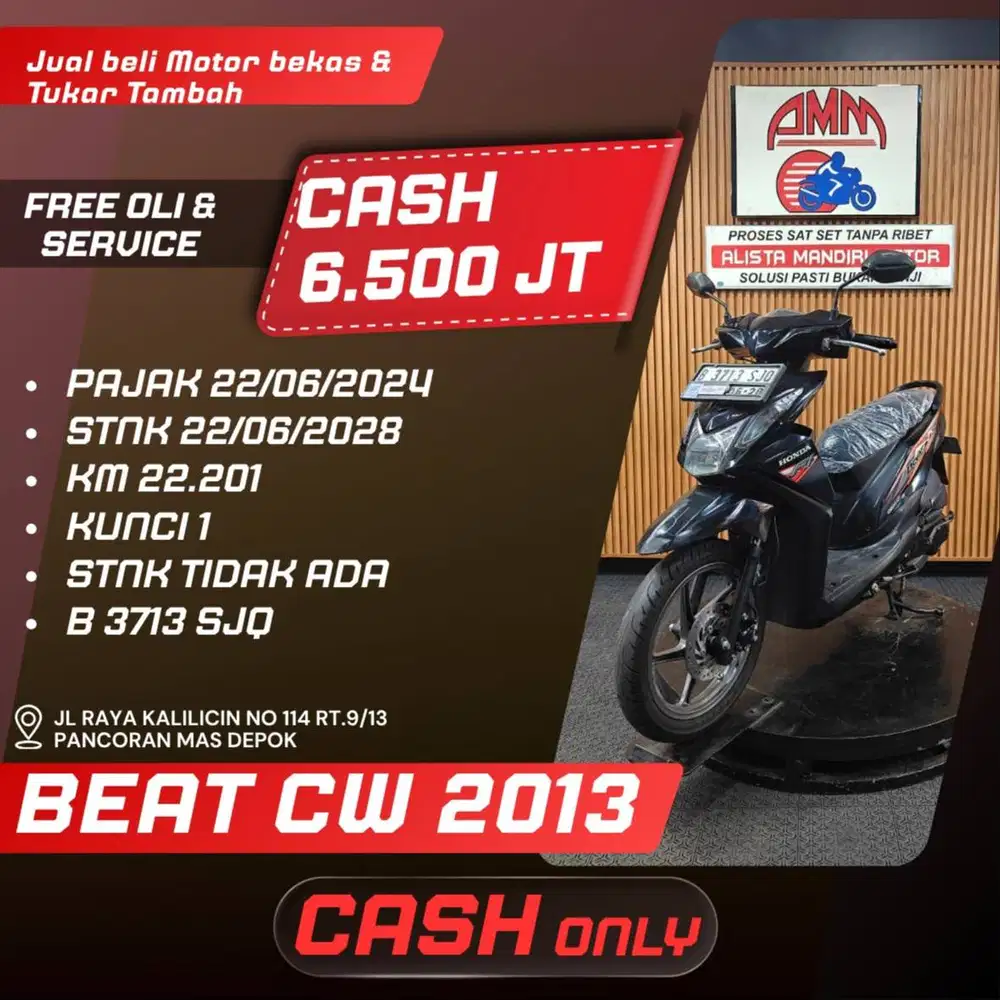 BEAT CW 2013 SPAYLATER KREDIVO INDODANA CC 0% GOPAY CASH ONLY ALISTA