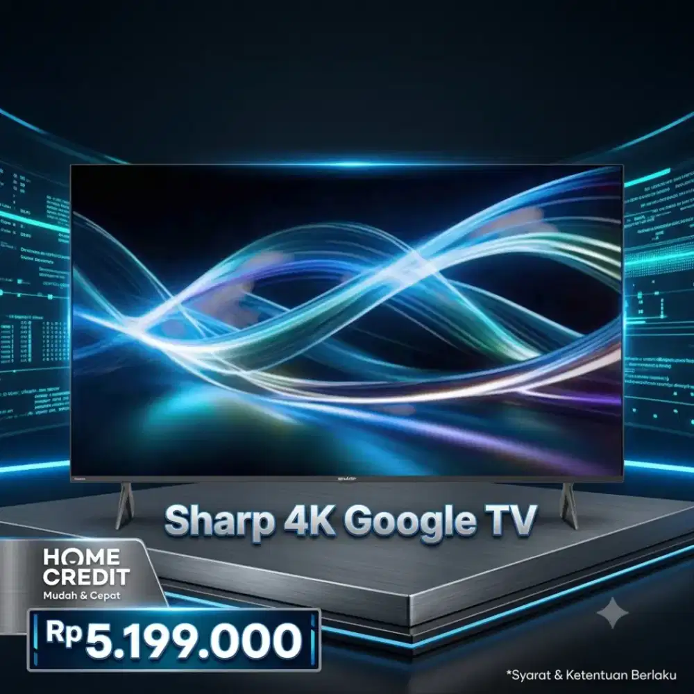 Promo Smart TV SHARP 4K GOOGLE TV