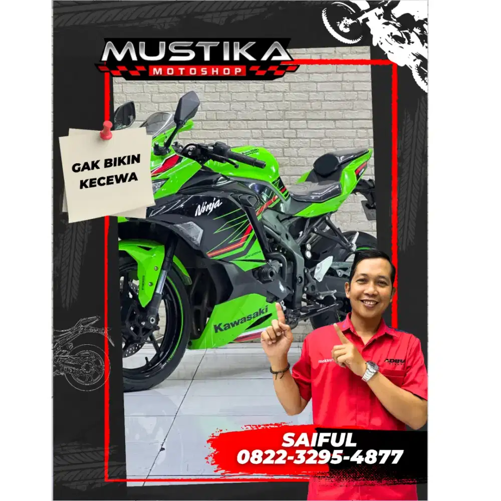 Odo 4rb Simpenan!!Kawasaki ZX25RR  Sp Qs 2023 Plat Jatim-Mustika
