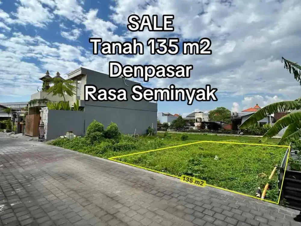 SALE Tanah SHM View Sawah 12 Menit Seminyak