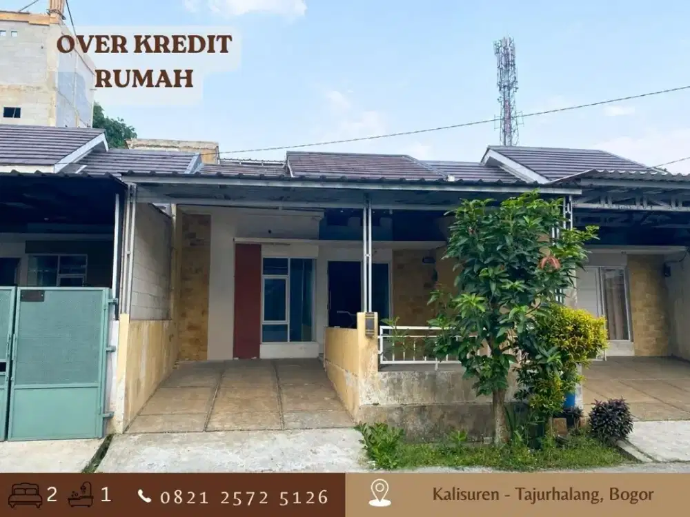 Rumah Take Over LT84 Kalisuren Tajurhalang Bogor 49JT dkt Stasiun KRL