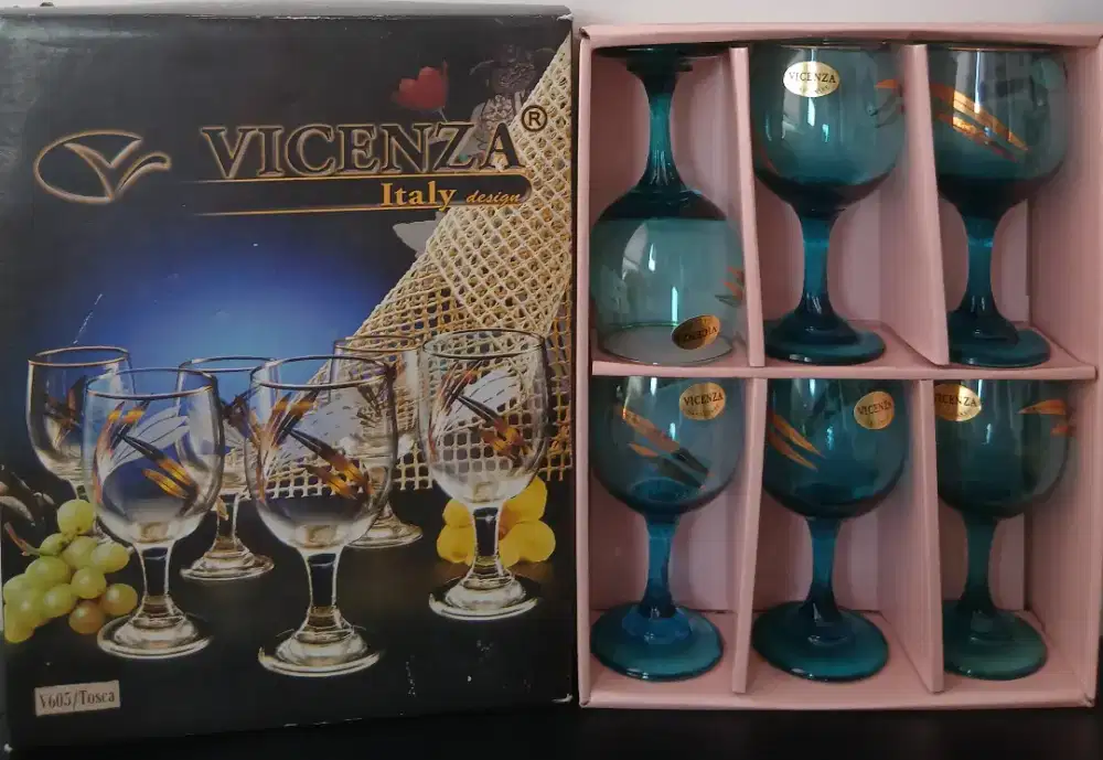 Set Gelas Kaki Kaca Vicenza