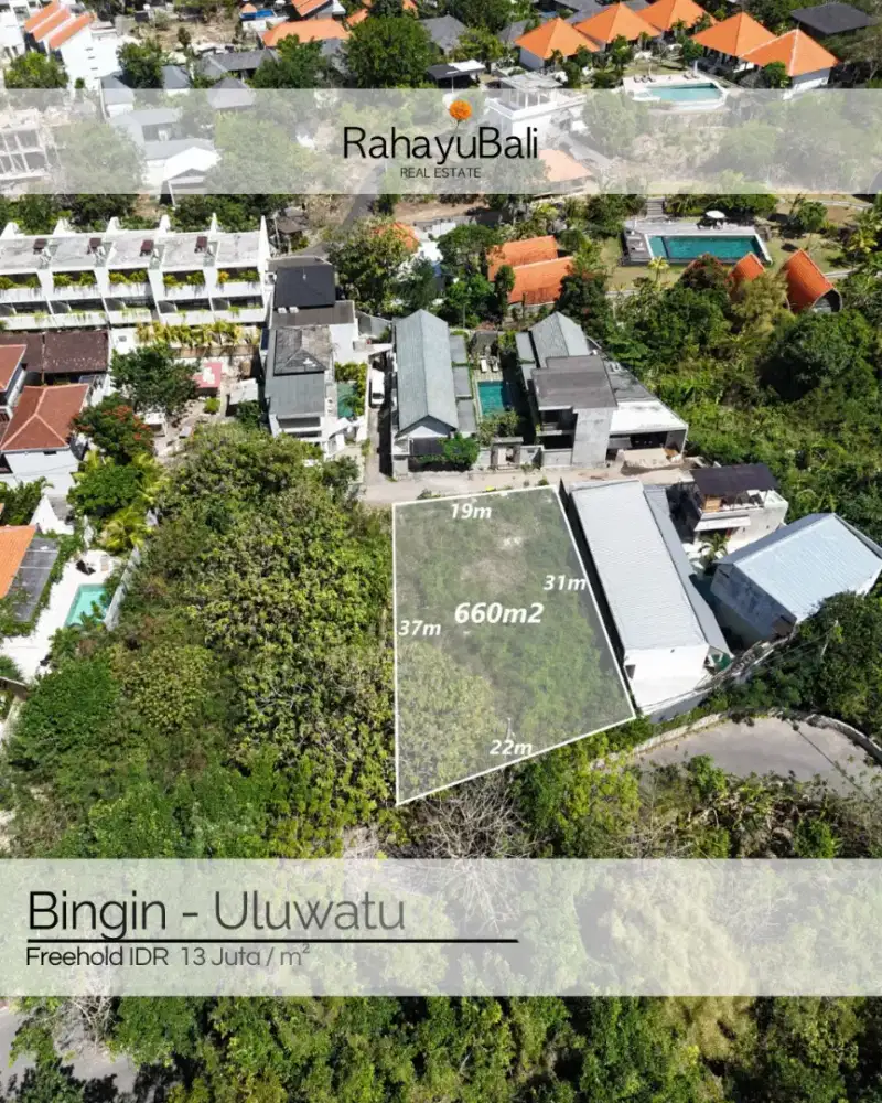 Freehold Premium land in Uluwatu