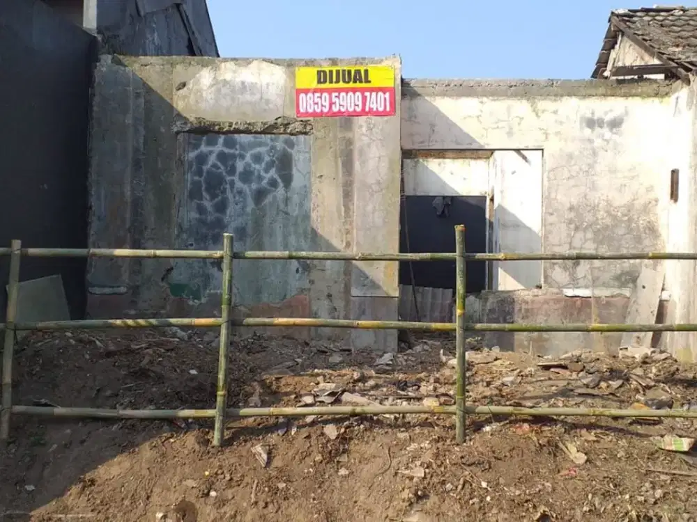 Dijual Tanah/Rumah Bahan Luas 60 Harga Bagus di Bukit Palem, Citra Indah City