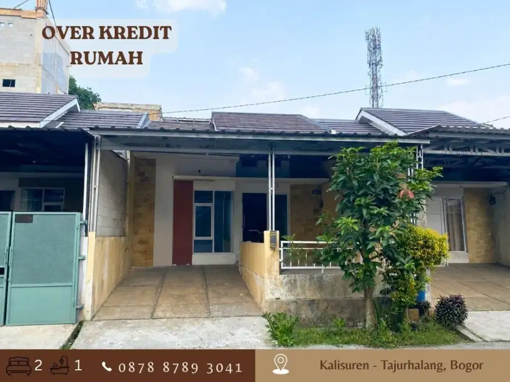 OVER KREDIT Rmh 49JT dkt Tol Kayumanis LT84 di Kalisuren Tajurhalang Bogor
