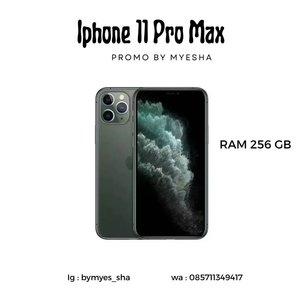 IPHONE 11 PRO MAX 256 BEACUKAI ( GARANSI TOKO )