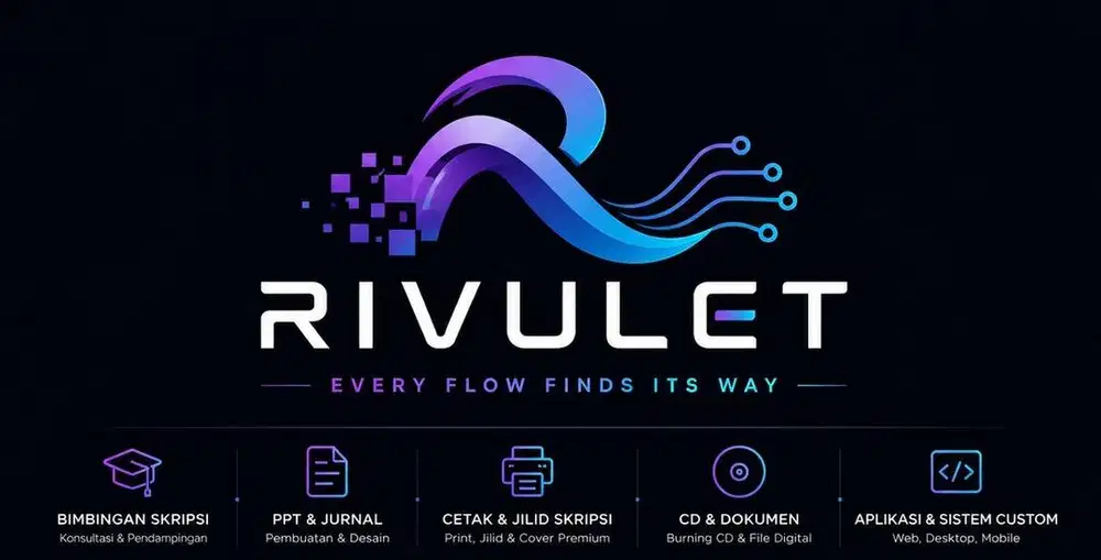 Skripsi • PPT • Jurnal • Cetak • Aplikasi IT
