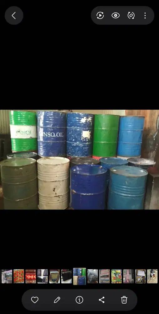 DRUM BESI KOSONG / BEKAS PAKAI