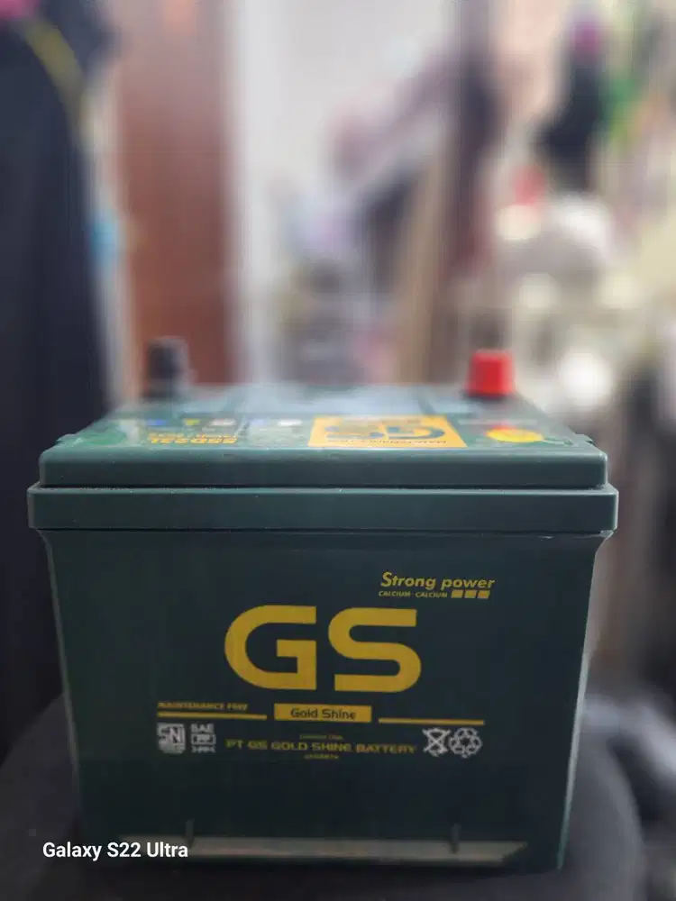 Aki MF bekas jual murah goldshine tipe 55d23L kondisi bagus matakucing