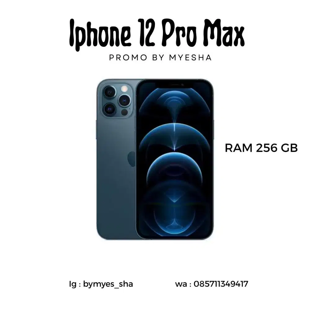 IPHONE 12 PRO MAX 256 BEACUKAI ( GARANSI TOKO )