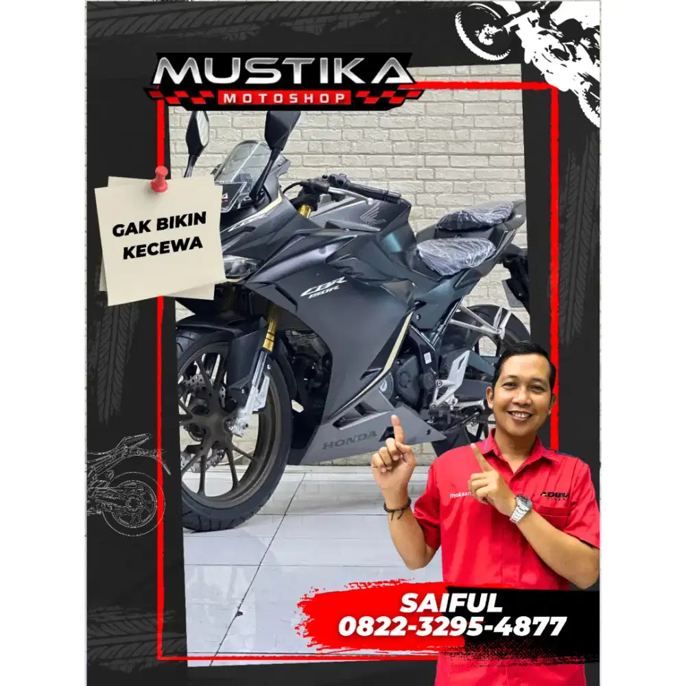 Odo 9rb Istimewa!!Honda CBR 150R ABS 20204 Black N Asli Mulus-Mustika