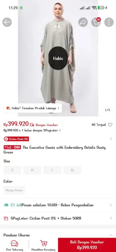 Preloved baju gamis