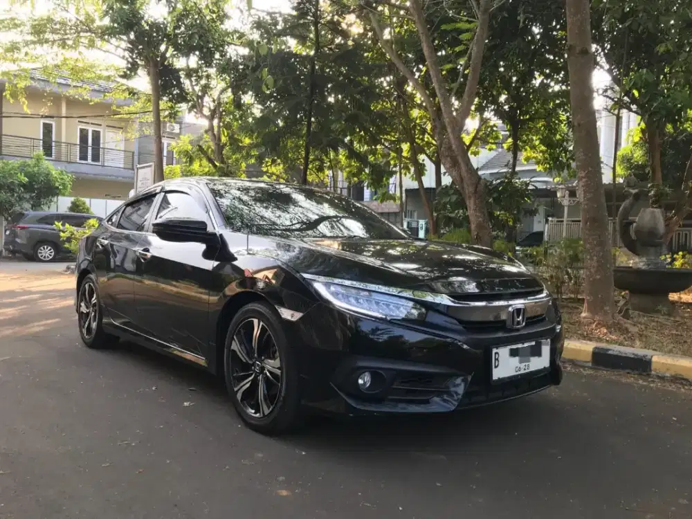 Honda Civic Turbo ES 1.5 CVT AT Low KM 23rb 2018 Hitam