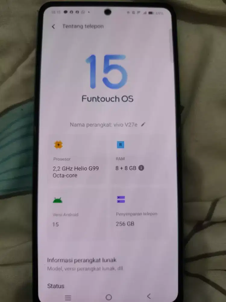 Vivo V27 e 8+8/256 HP & Charger Ori