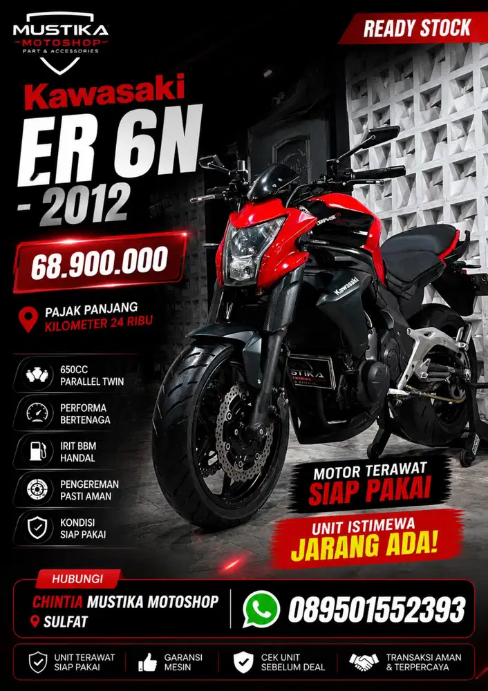 KAWASAKI ER6N 650 2012 - Chintia Mustika