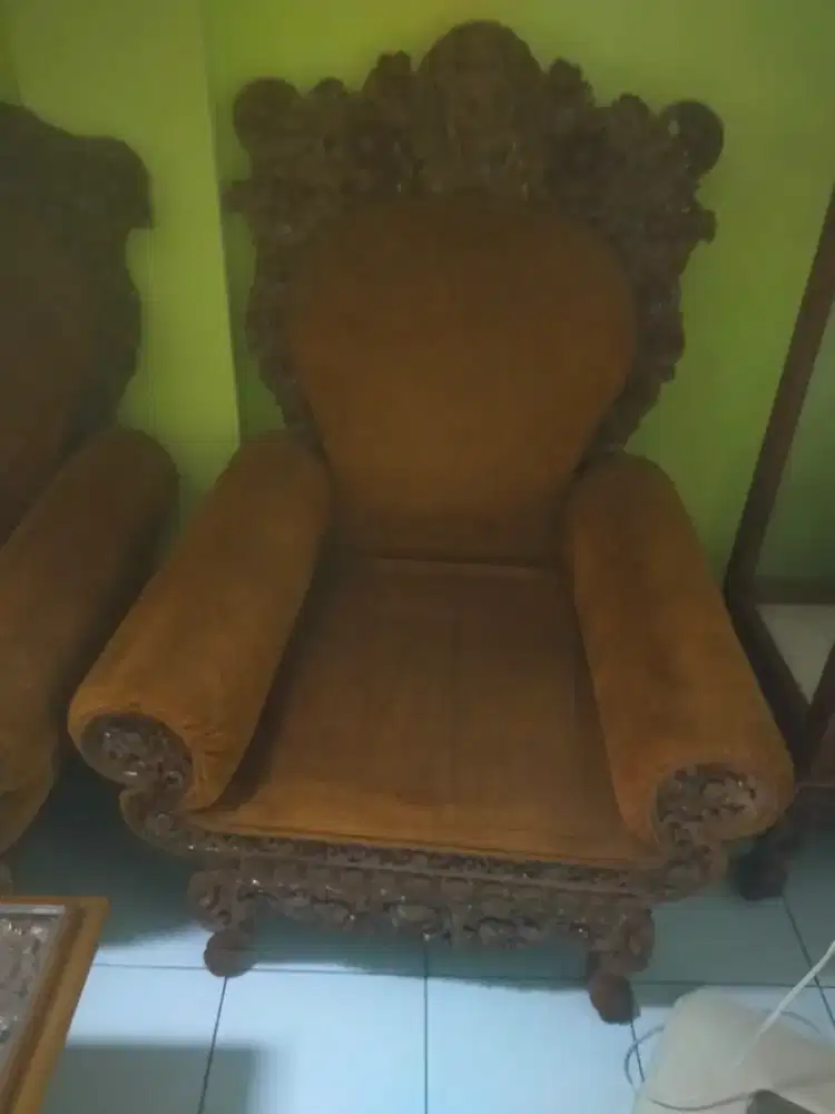 Kursi meja jati ukir bali