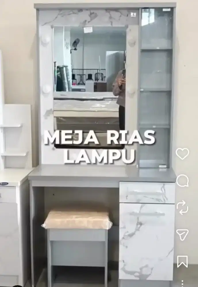 Jual meja rias lampu