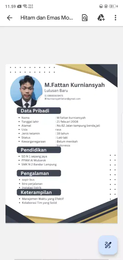 Kerjaan apa saja yg penting halal