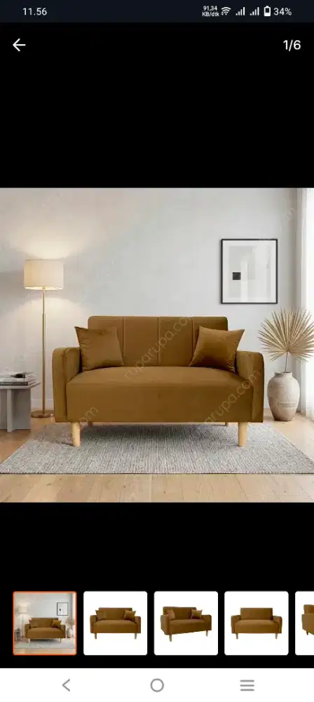 PROMO!! SELMA CARMELIA LUX SOFA 2S