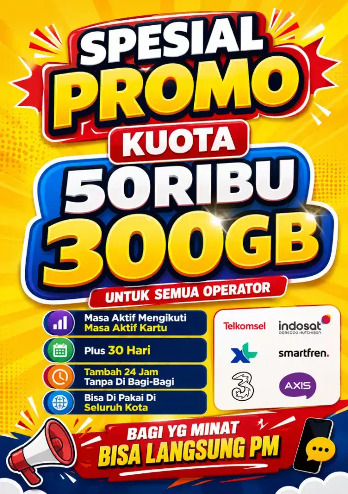 kuota 300 gb cuma 50k