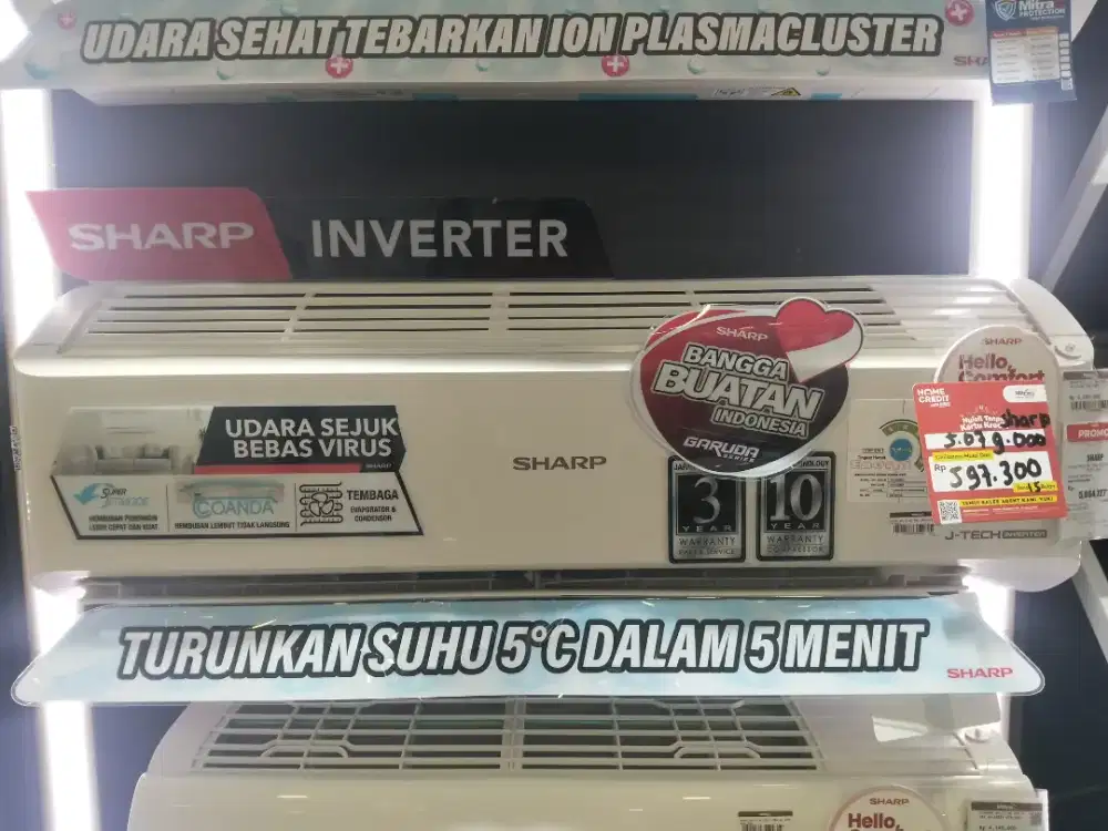 Kredit AC Sharp 1 PK gratis 1x-2xcicilan