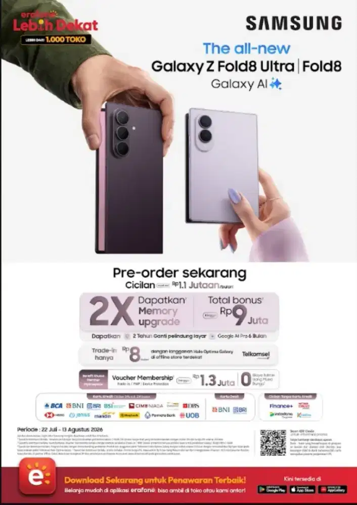 Samsung Z flip 8 Promi cicilan 0%