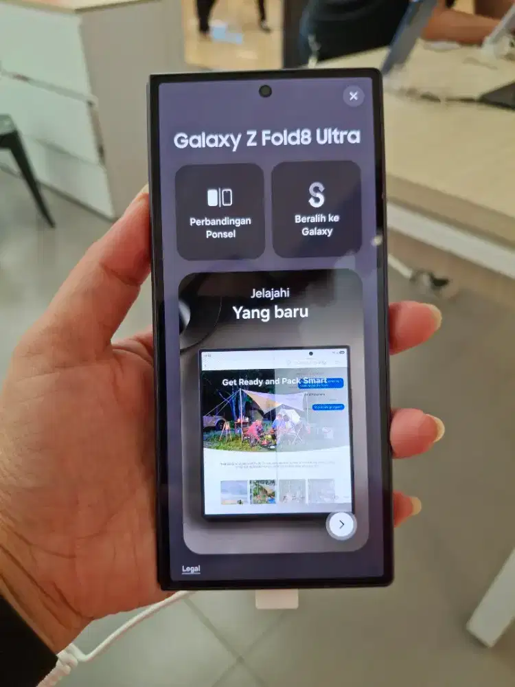 New Samsung Zfold8 ultra Ram 12 256GB Cicilan promo triple zero