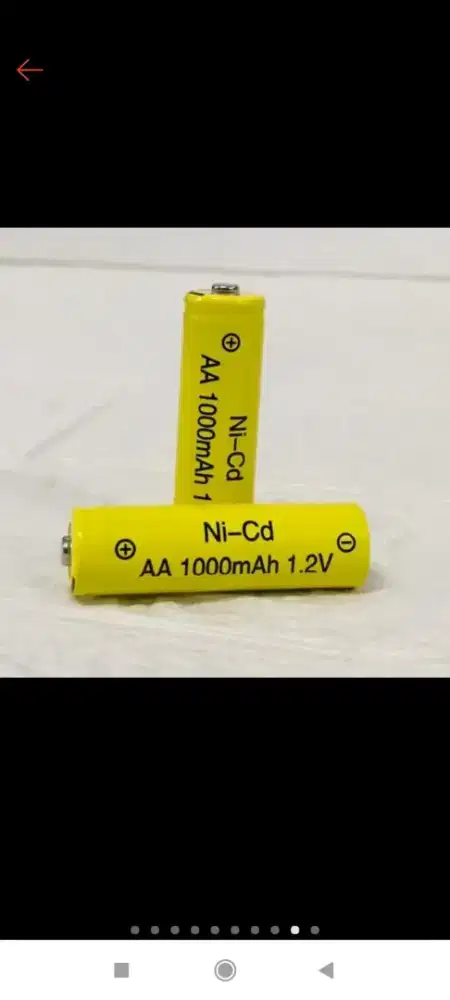 Baterai cas ulang AA 1000 mAh
