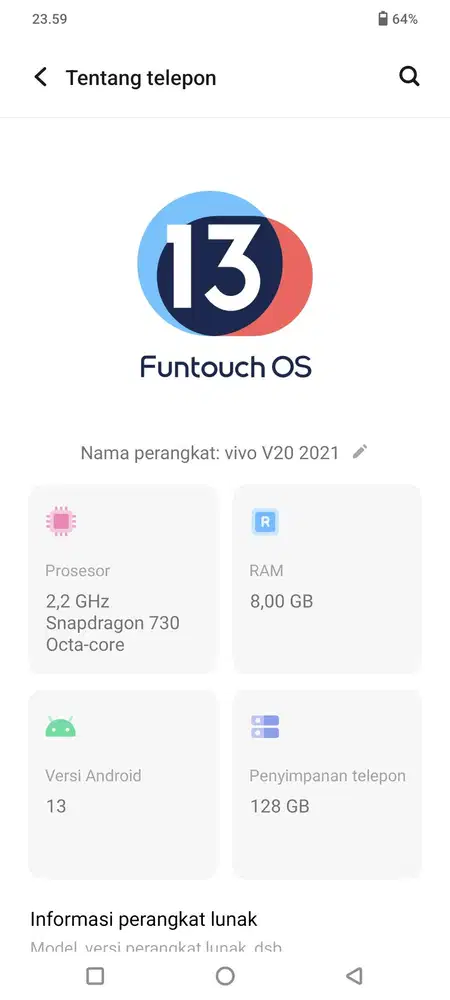VIVO V20 ORIGINAL RESMI