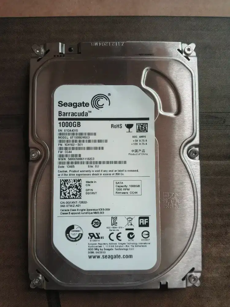 HARD DISK/HDD 1000GB/ 1TB PENYIMPANAN CCTV,KOMPUTER 3.5 SATA 7200RPM