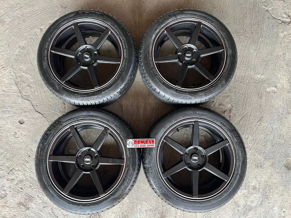 velg hsr ring 18 lubang 5/114 ban masi tebel semua siap pakai