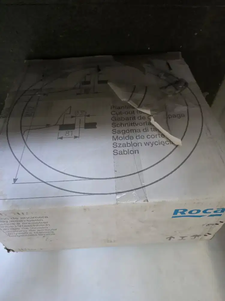 Wastafel Roca Bulat