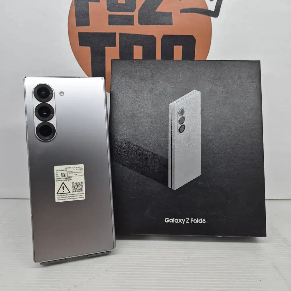 Samsung Z FOLD 6 12/256gb SILVER FULLSET Mulus No Minus LIKE NEW