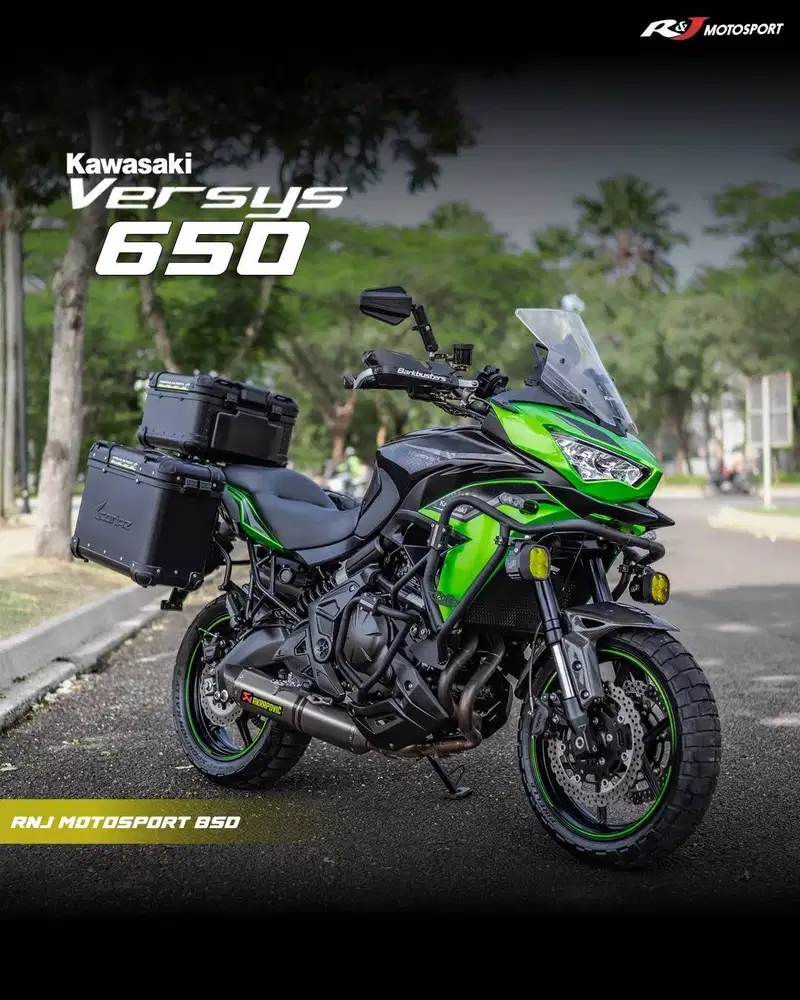 Kawasaki Versys 650 Nik 2023 Warna Hijau Knalpot Akrapovic