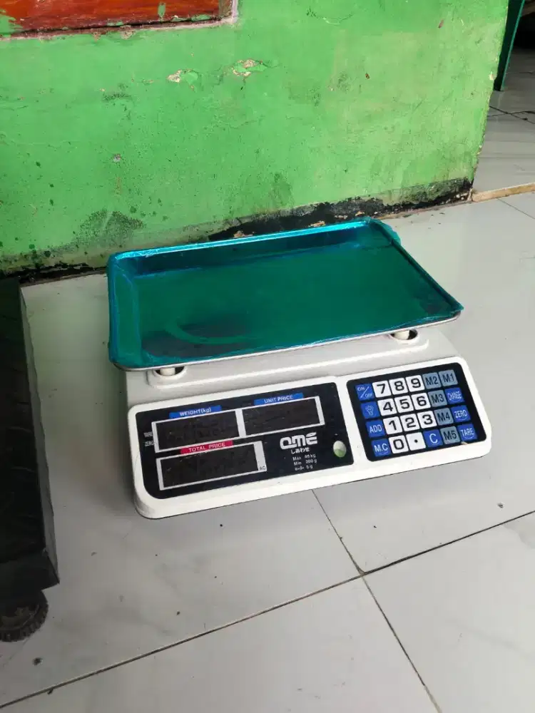 Qme Timbangan digital skala komputasi digital 40kg buah, sayur