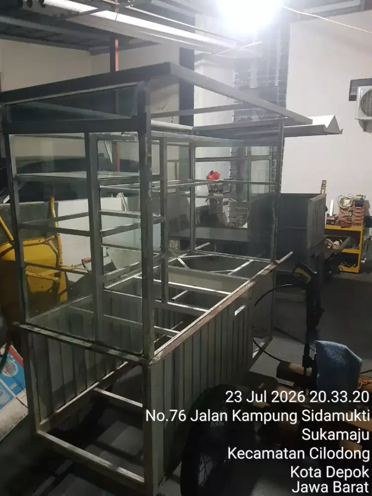Gerobak Alumunium siap pakai