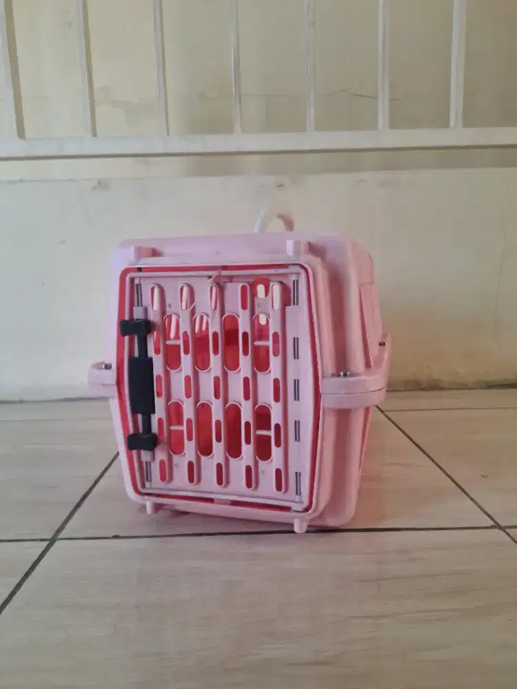 Pet Cargo / Kandang Kucing Pink 1-6 kg